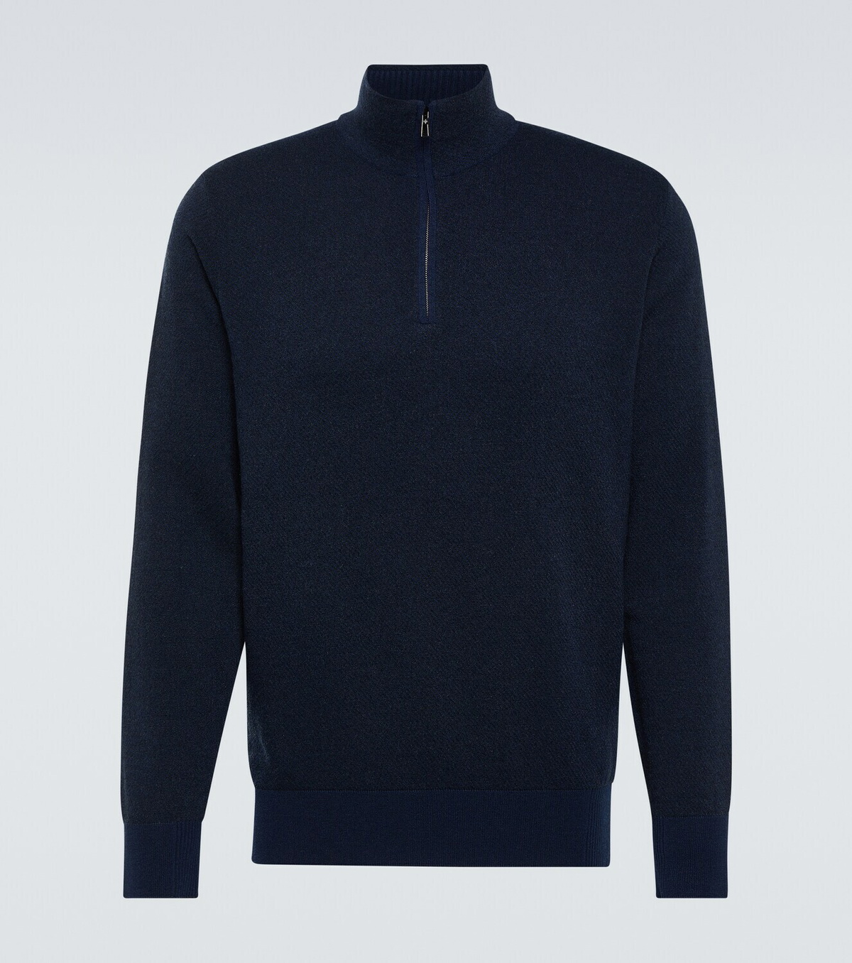 Loro Piana Mezzocollo Roadster cashmere half-zip sweater Loro Piana