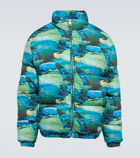 ERL - Quilted printed down jacket