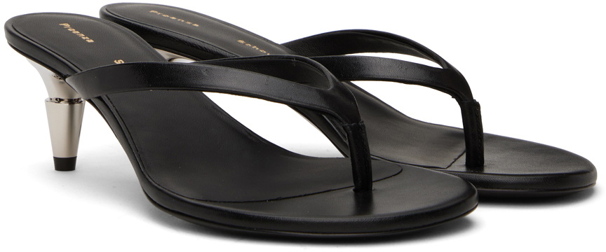 Proenza Schouler Black Spike Flip Flop Heels Proenza Schouler