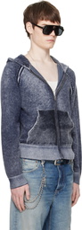 Acne Studios Navy Zipper Hoodie