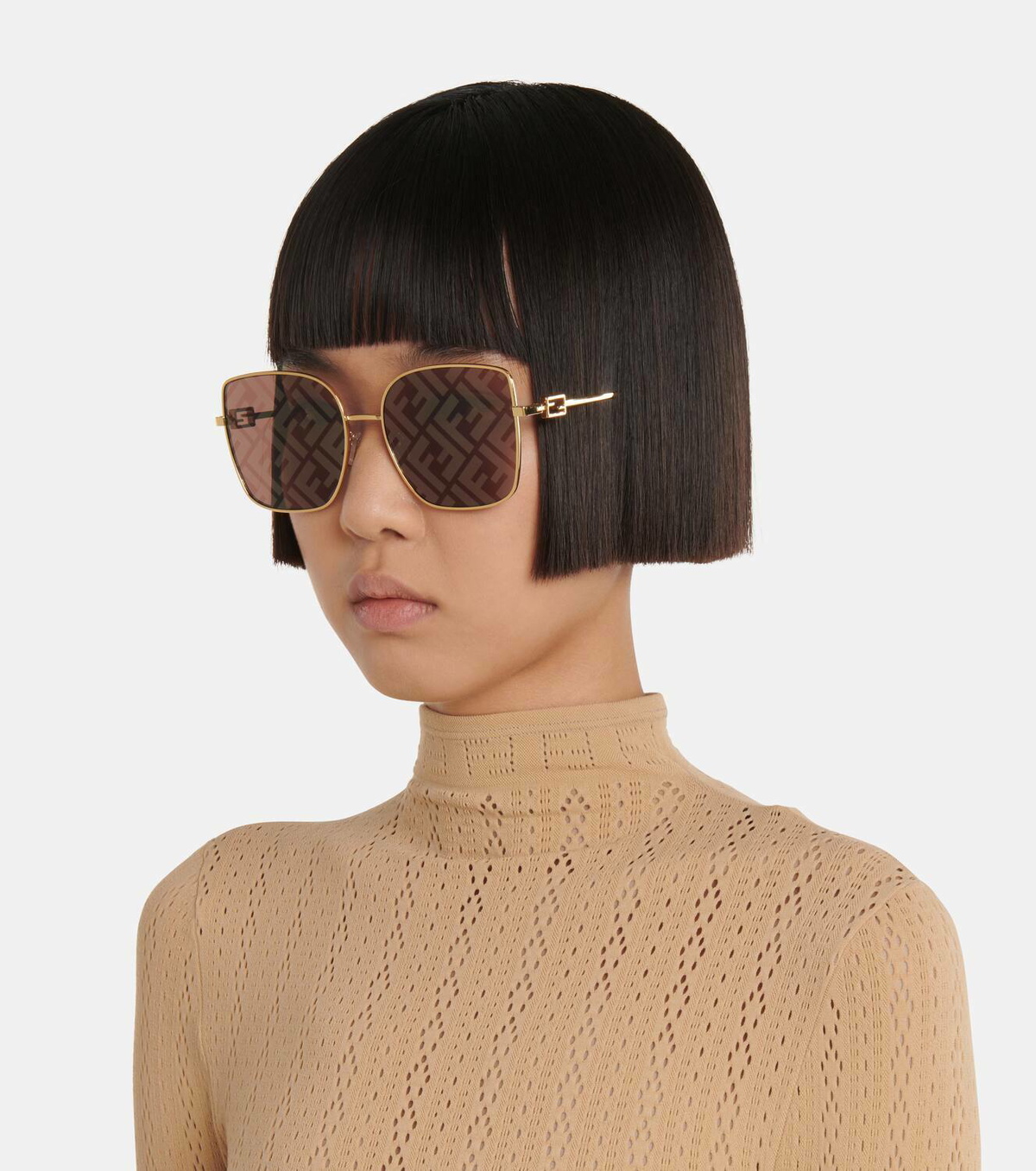 Fendi Baguette square sunglasses