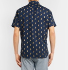 J.Crew - Slim-Fit Button-Down Collar Printed Cotton Shirt - Men - Navy