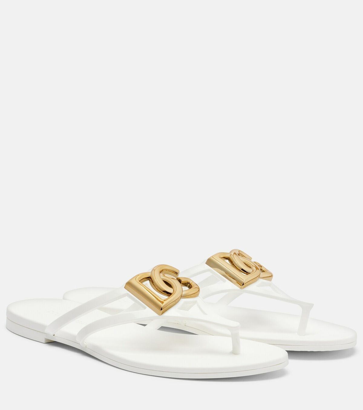 Dolce&Gabbana DG rubber thong sandals
