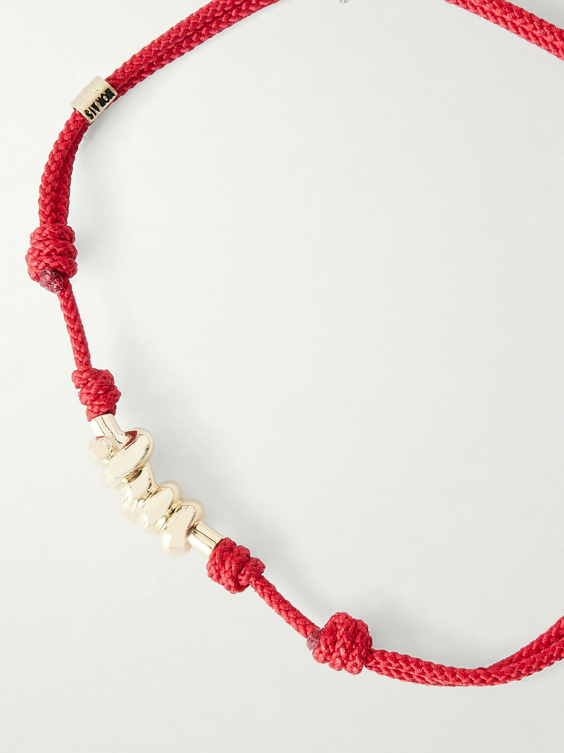 Luis Morais - 14-Karat Gold On A Cord Bracelet