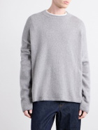 The Elder Statesman - Dume Brushed-Cashmere Sweater - Gray