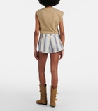 Isabel Marant Melinea striped cotton shorts
