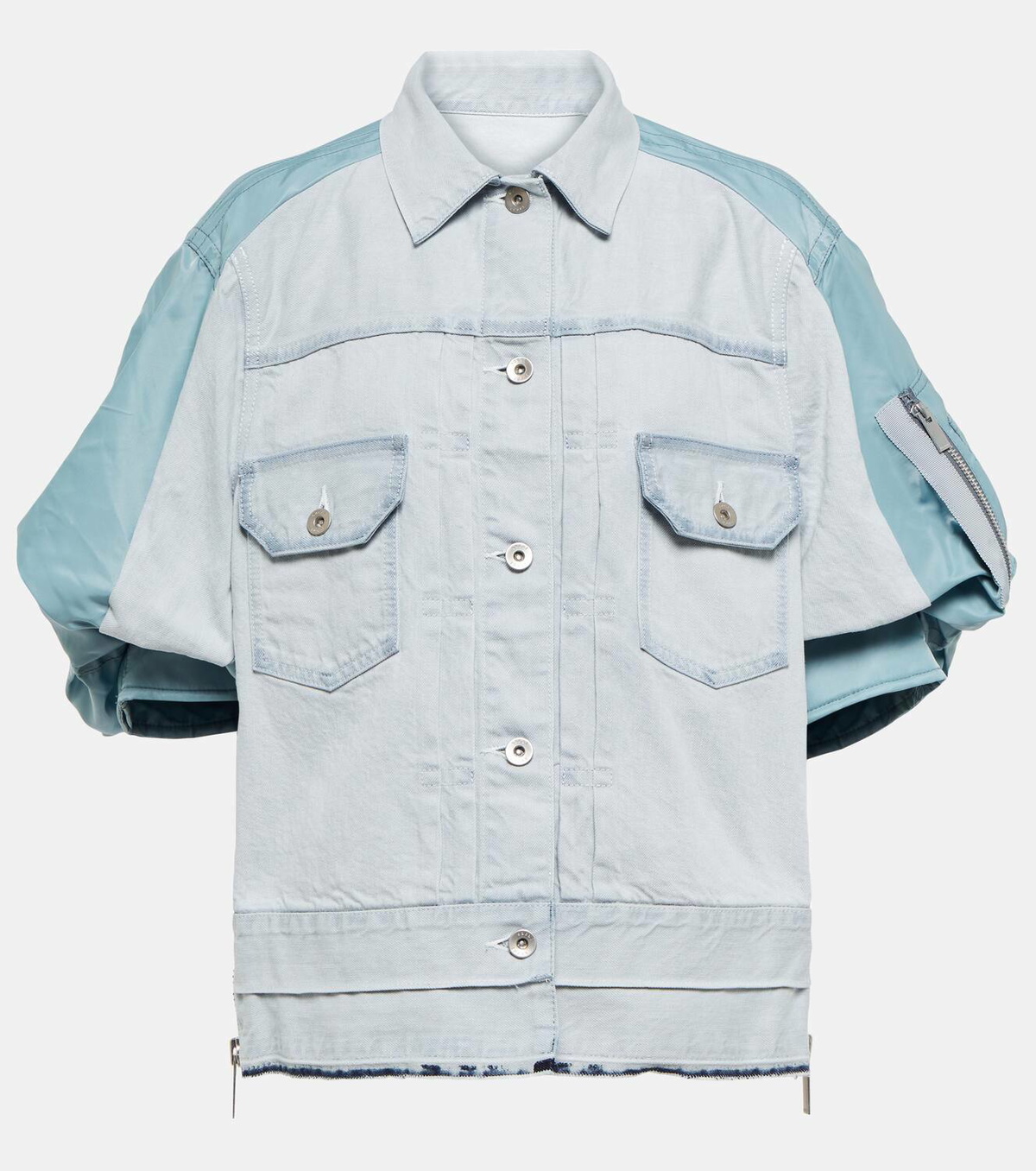 Sacai Paneled denim jacket