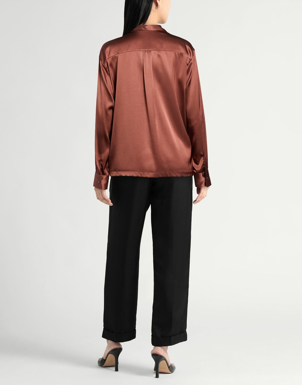 Roberto Collina Womens Shirt in Chocolate brown