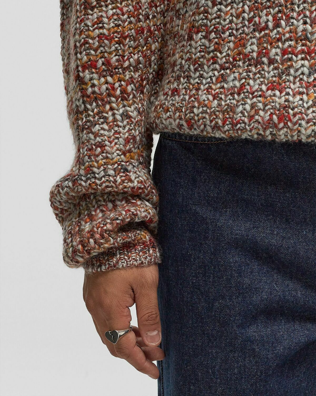 The New Originals Fisherman Rib Knit Crewneck Multi Pullovers
