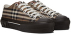 Burberry Brown Check Sneakers