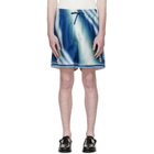 Casablanca Blue 'The Art Of The Serve' Silk Shorts