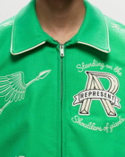 Represent Cherub Wool Varsity Jacket Green - Mens - College Jackets