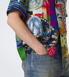 Versace Medusa silk twill bowling shirt