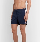 Orlebar Brown - Setter Mid-Length Webbing-Trimmed Swim Shorts - Blue