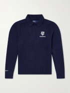 Polo Ralph Lauren - Wimbledon Logo-Appliquéd Cotton Sweater - Blue