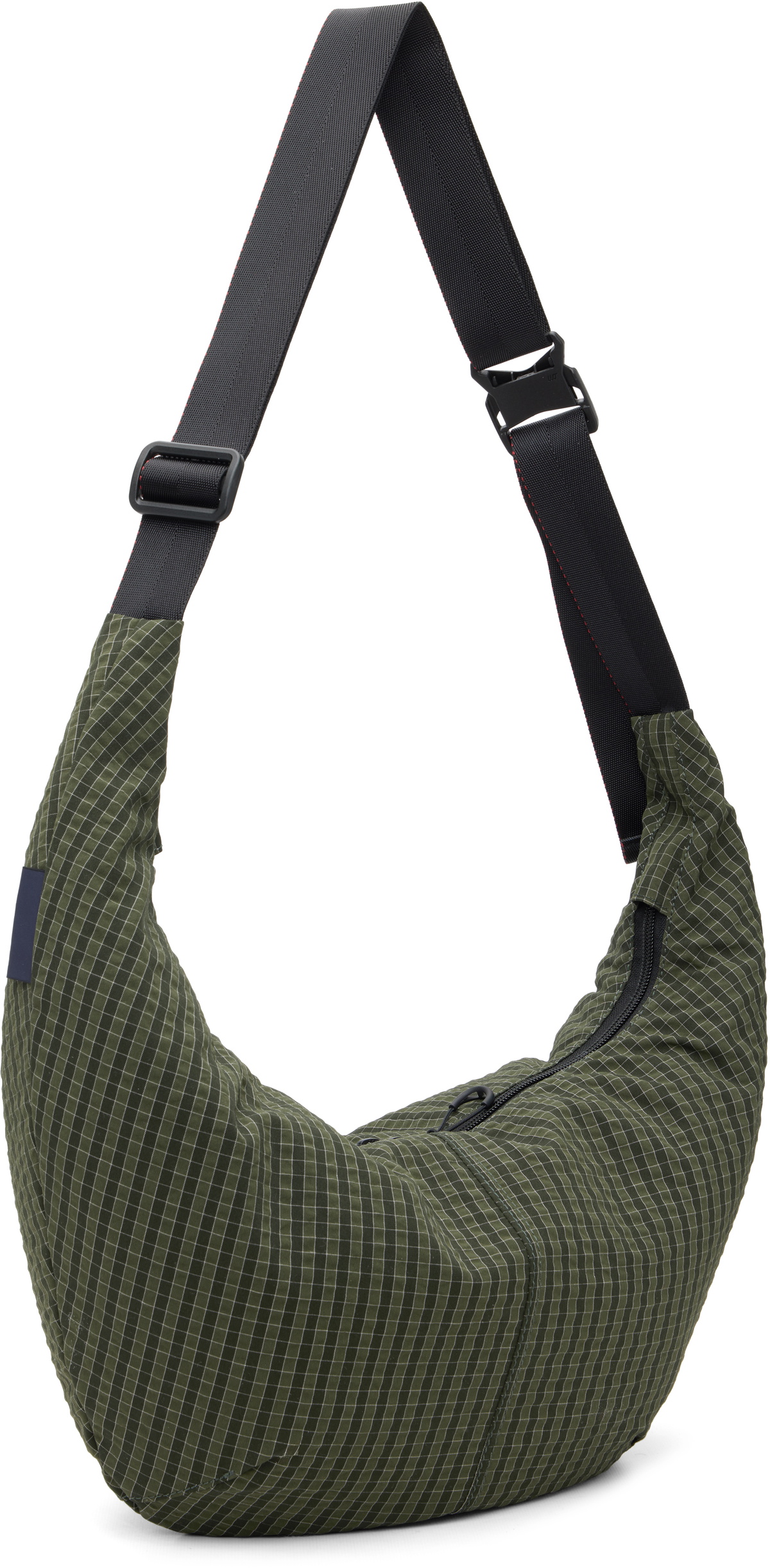 Comme des Garçons Homme Green Grid Check Pattern Bag