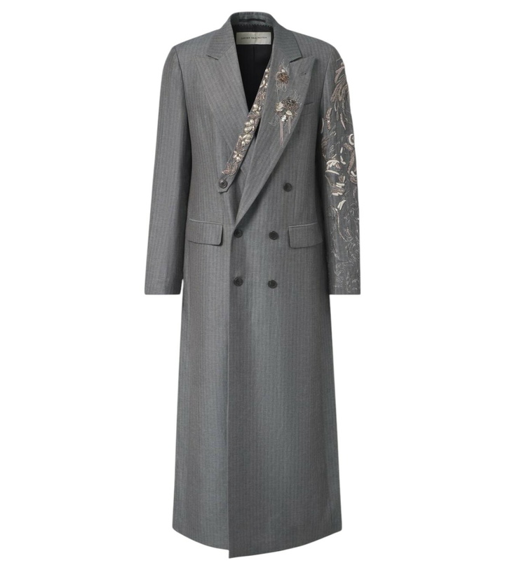 Photo: Dries Van Noten Floral linen and wool coat
