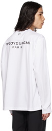 Wooyoungmi White Patch Long Sleeve T-Shirt