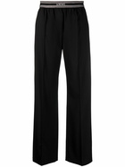 LOEWE - Logo Wide Leg Wool Trousers