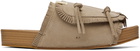 visvim Taupe Christo Shaman-Folk Sandals