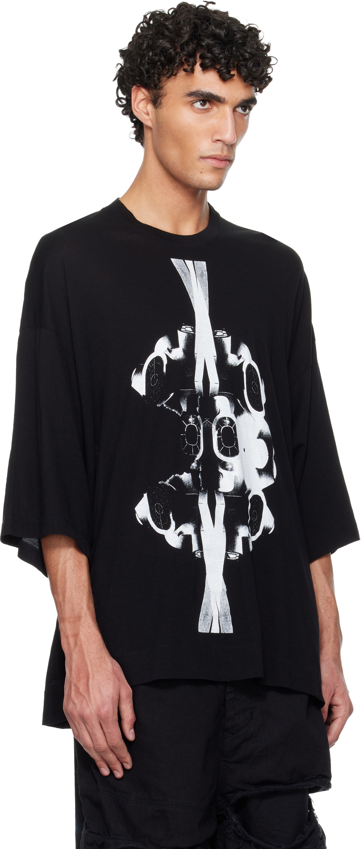 Julius Black Numinous Print Over T-shirt Julius