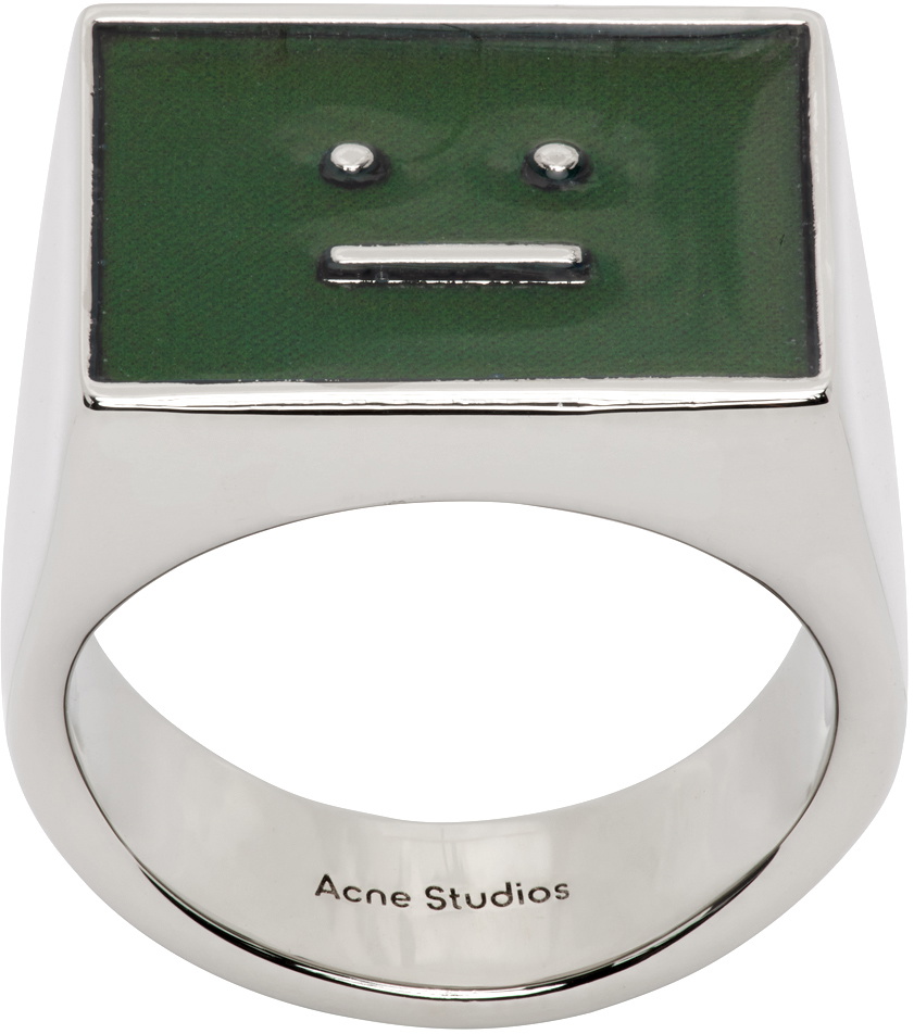 Acne Studios Silver Mood Stone Ring