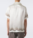 Frescobol Carioca Printed silk bowling shirt
