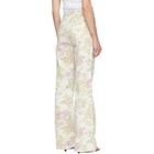 Citizens of Humanity Off-White & Pink Kimberly 70's Flare Jeans