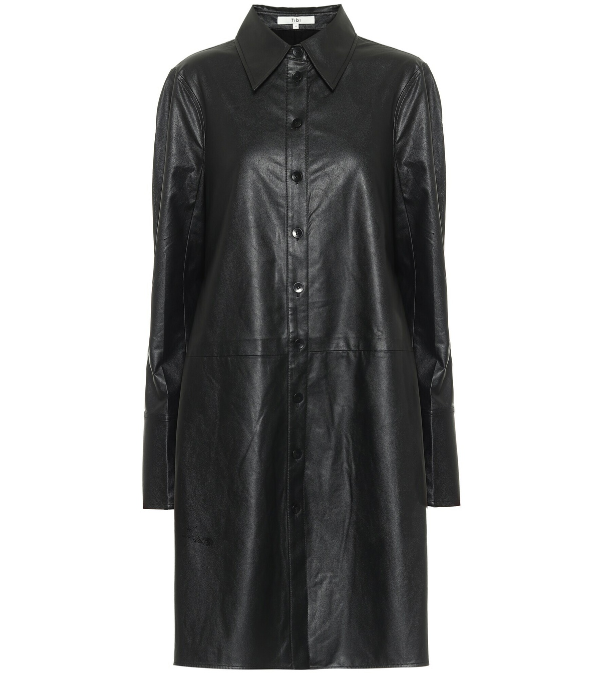 Tibi - Tissue faux leather shirt dress Tibi