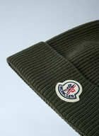 Moncler Logo Motif Beanie Hat