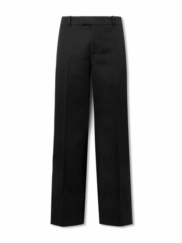 Photo: Alexander McQueen - Straight-Leg Wool Trousers - Black
