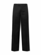 Alexander McQueen - Straight-Leg Wool Trousers - Black