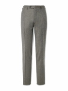 Canali - Straight-Leg Wool-Flannel Suit Trousers - Gray