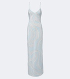 Pucci Labirinto silk crêpe de chine gown