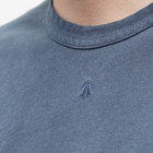 Nigel Cabourn Men's Long Sleeve Embroidered Arrow T-Shirt in Navy