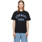 Givenchy Black 'Givenchy Paris' Pompom Embroidery T-shirt