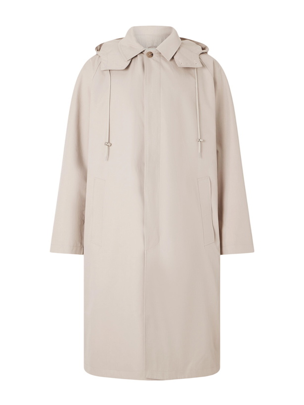 Photo: De Bonne Facture - Grandad Giant Mac Cotton Coat - Neutrals