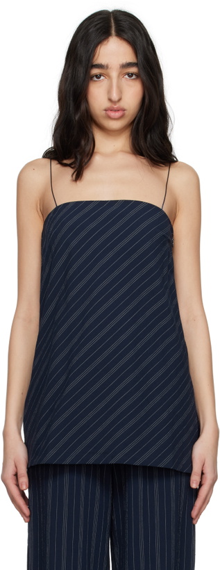 Photo: BEC + BRIDGE Navy Peyson Top