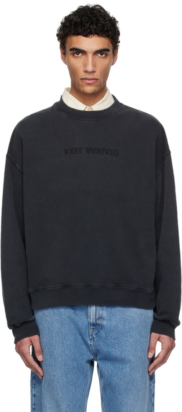 Photo: Axel Arigato Black Distort Washed Sweatshirt