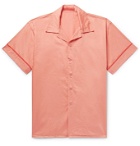 Cleverly Laundry - Piped Garment-Dyed Washed-Cotton Pyjama Shirt - Pink