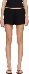 Matteau Black Fluid Mini Shorts