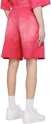 Feng Chen Wang Pink Drawstring Shorts