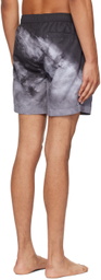 Hugo Gray Printed Swim Shorts
