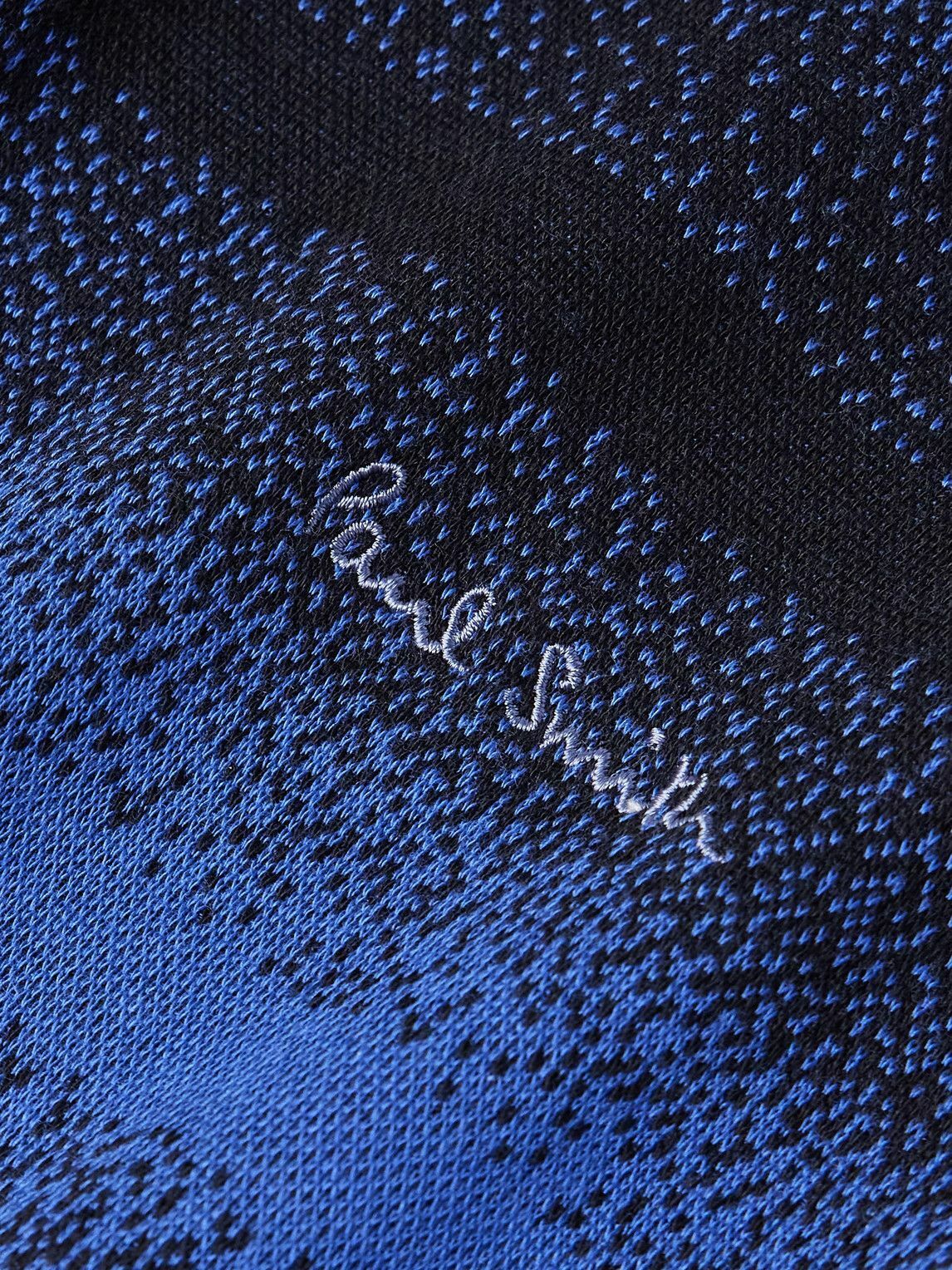 Paul Smith - Logo-Embroidered Striped Cotton and Modal-Blend Piqué T-Shirt - Blue