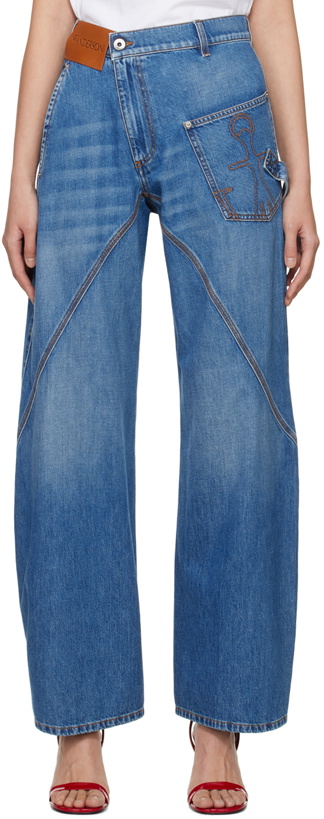 Photo: JW Anderson Blue Twisted Jeans