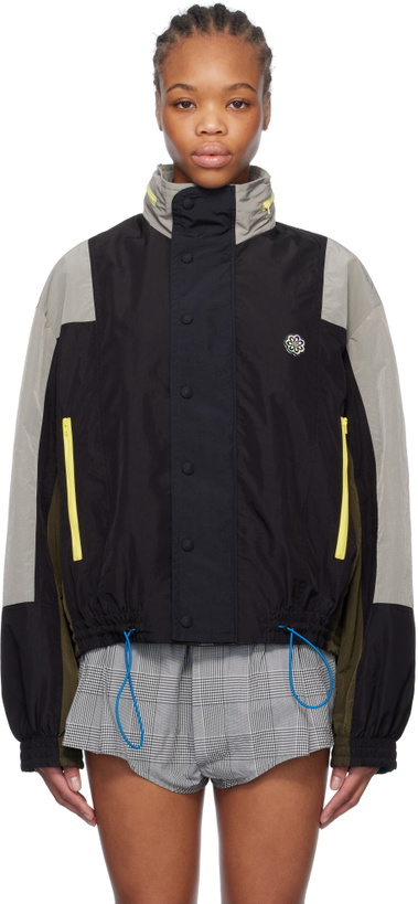 Photo: Meryll Rogge Multicolor Textured Nylon Track Jacket