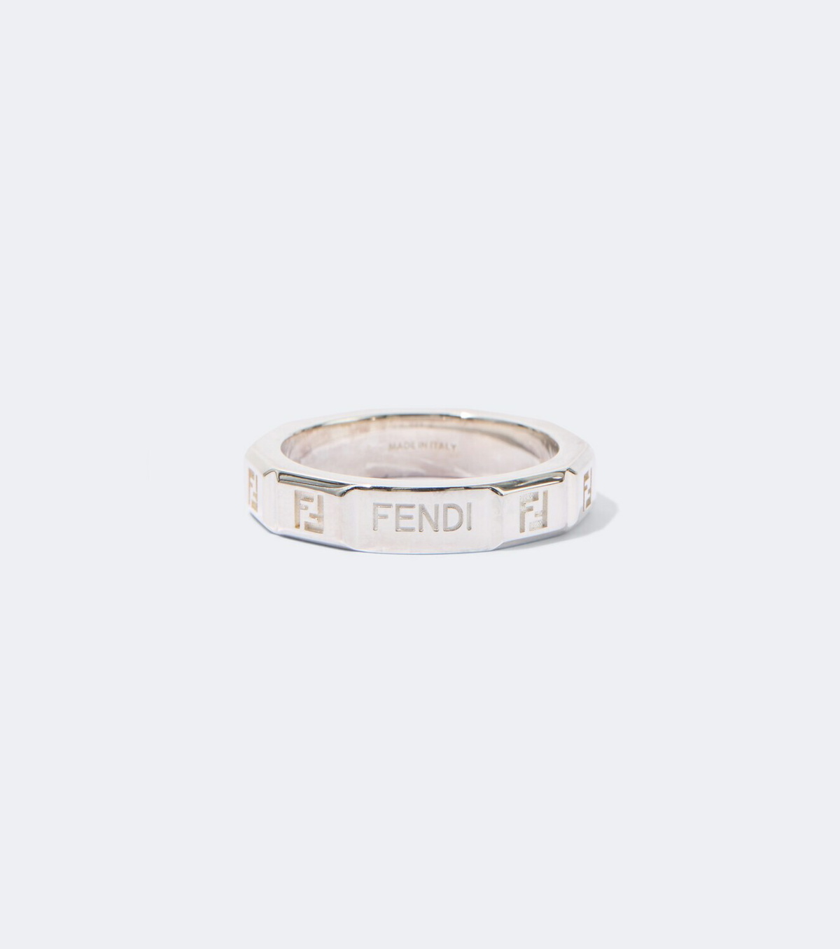 Fendi FF sterling silver ring