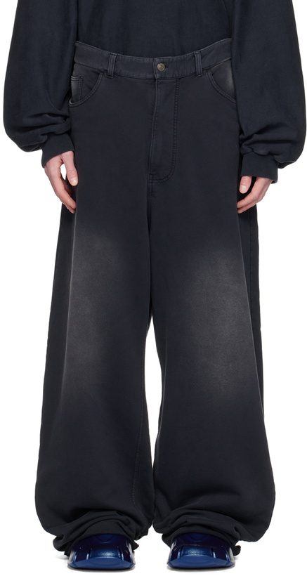 Photo: Balenciaga Black Baggy Lounge Pants