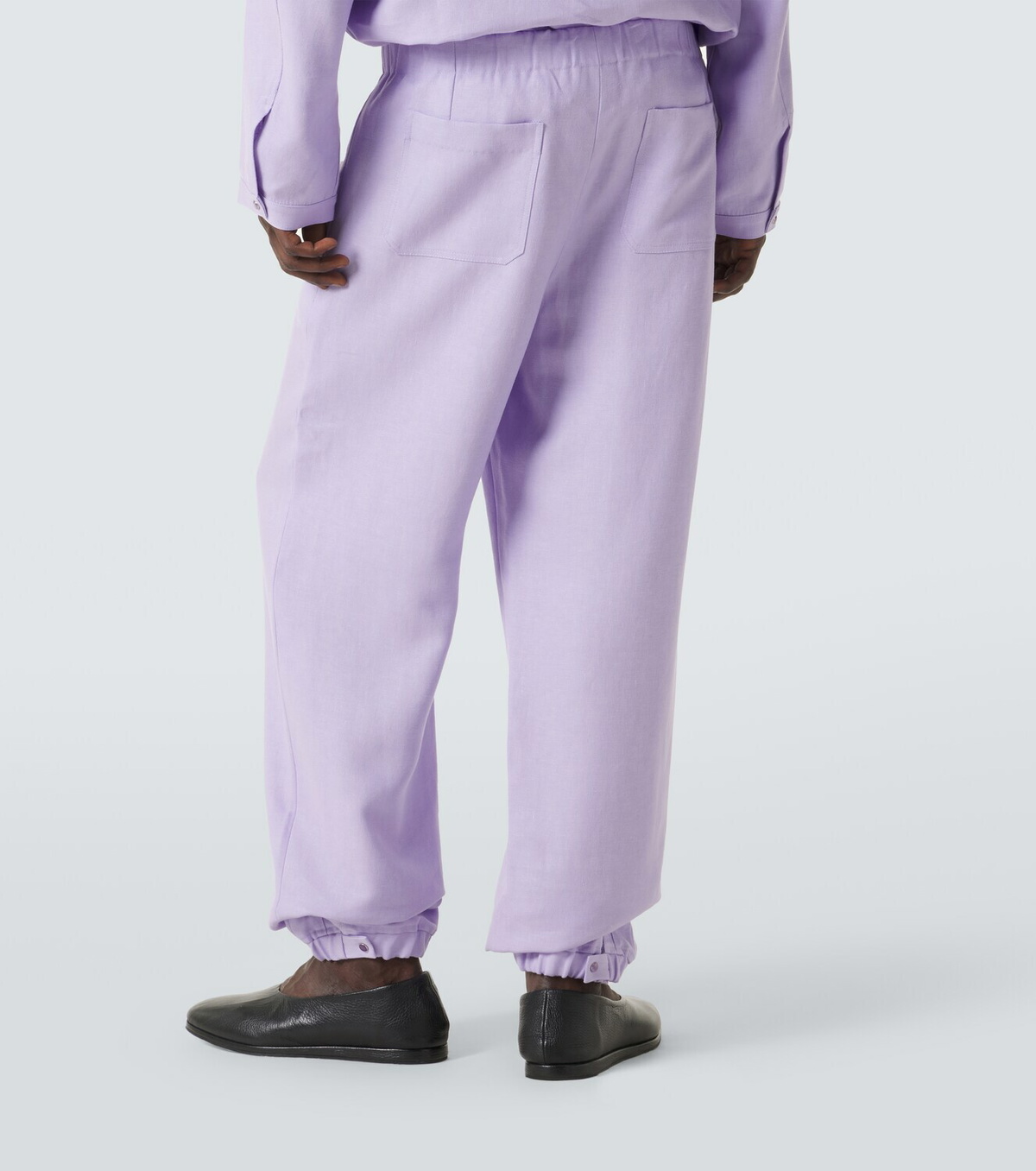 God's True Cashmere Linen sweatpants with amethyst