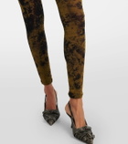 Jean Paul Gaultier Médallion printed mesh catsuit